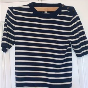 Small jcrew navy blouse